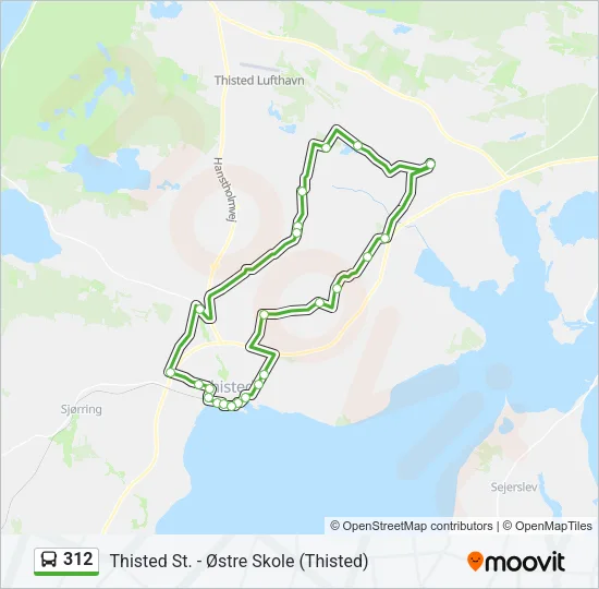 312 Bus Line Map