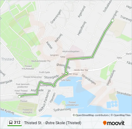 312 Bus Line Map