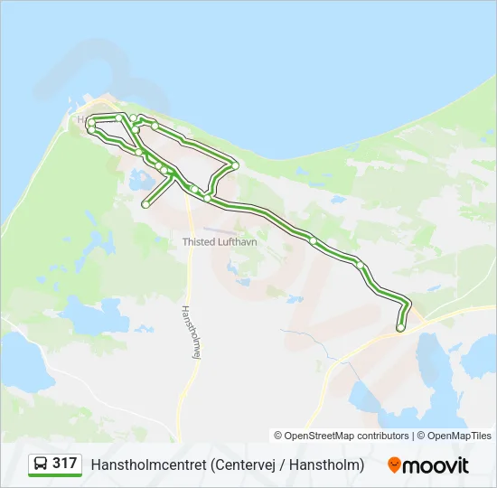 317 Bus Line Map
