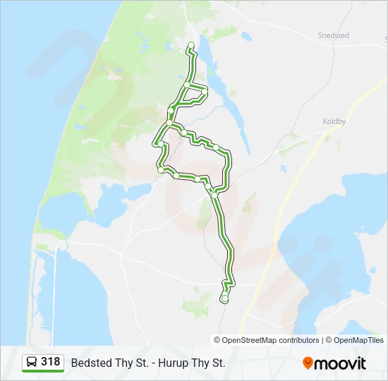 318 Bus Line Map
