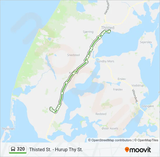 320 Bus Line Map