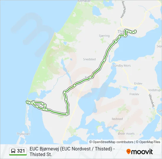 321 Bus Line Map