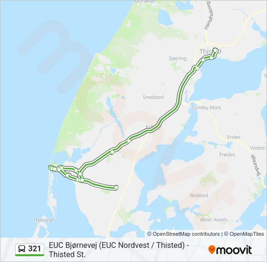 321 Bus Line Map