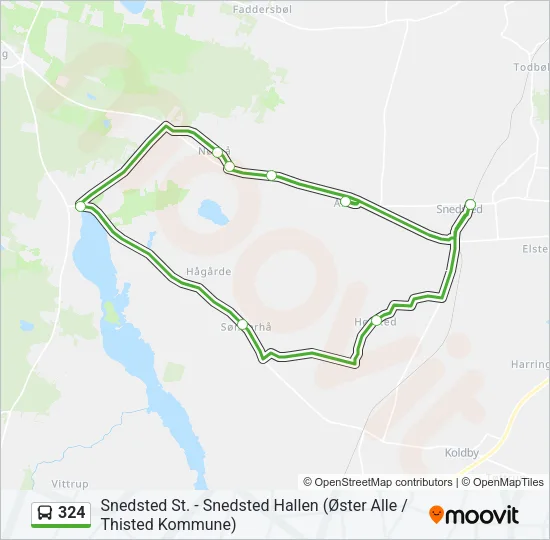 324 Bus Line Map