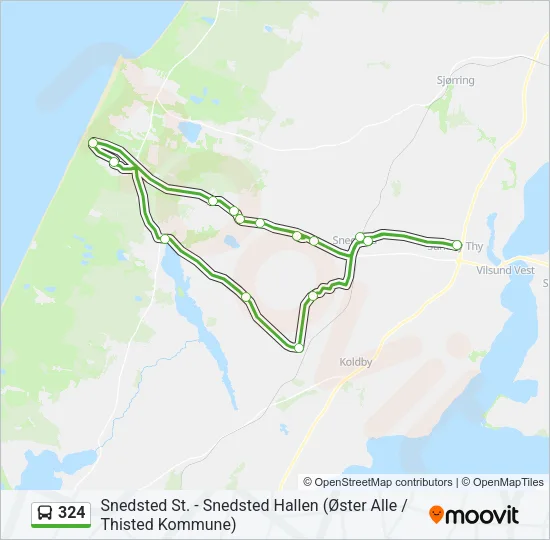 324 Bus Line Map