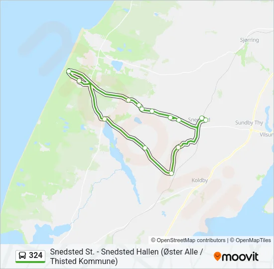 324 Bus Line Map