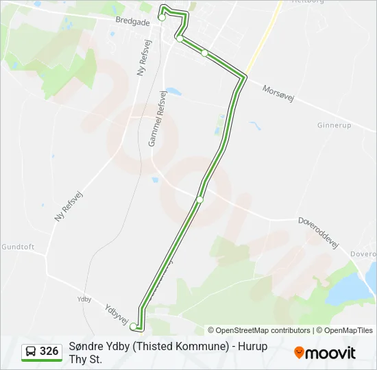 326 Bus Line Map
