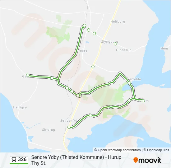 326 Bus Line Map