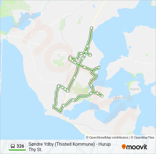 326 Bus Line Map