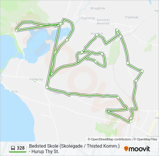 328 Bus Line Map