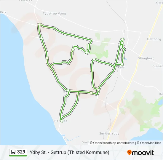 329 Bus Line Map
