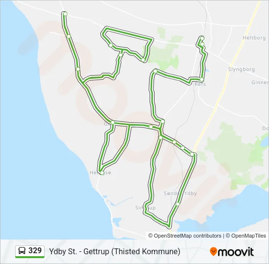 329 Bus Line Map