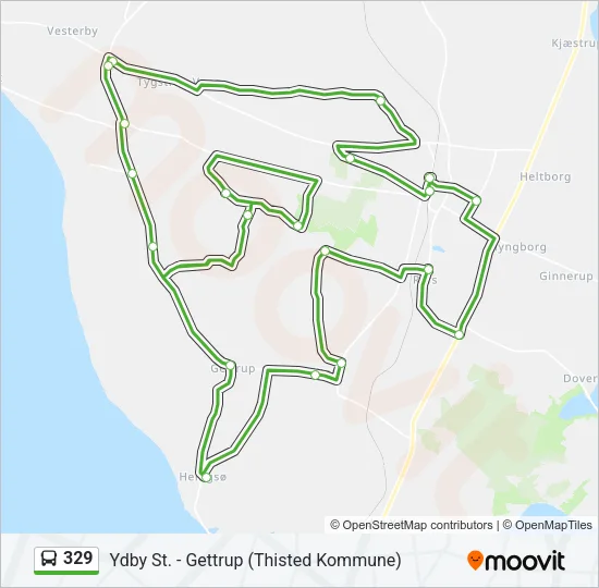 329 Bus Line Map