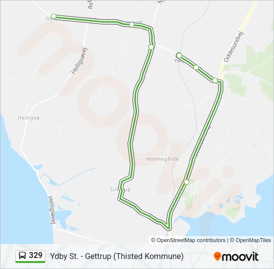 329 Bus Line Map