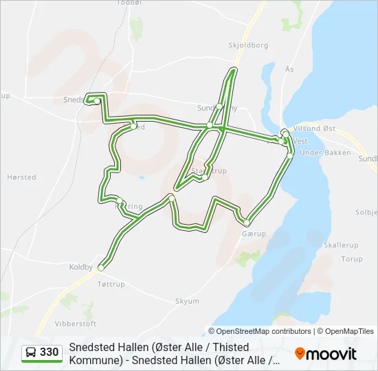 330 Bus Line Map