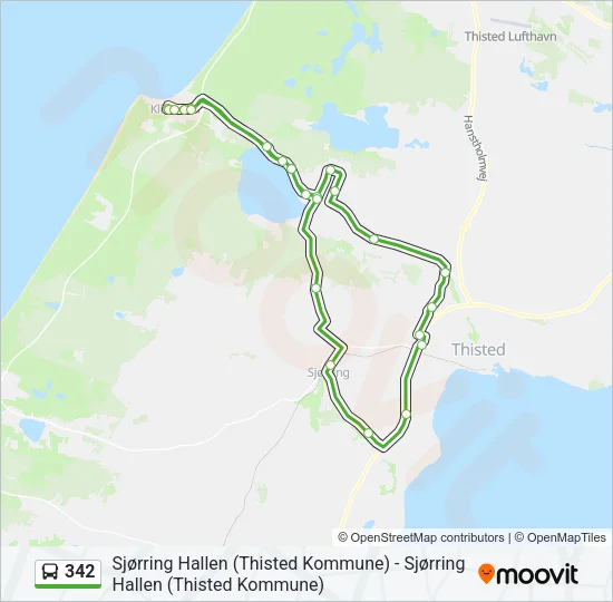 342 Bus Line Map