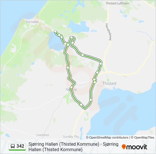 342 Bus Line Map
