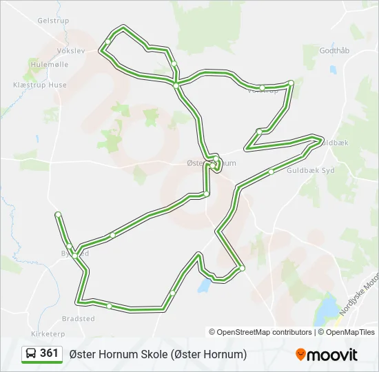 361 Bus Line Map