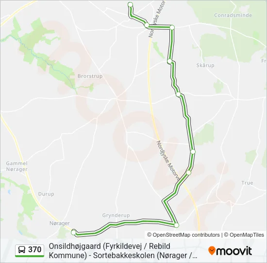 370 Bus Line Map
