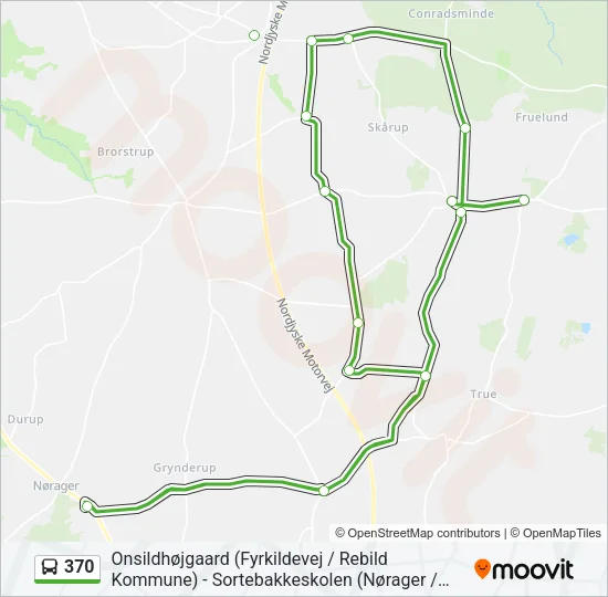 370 Bus Line Map