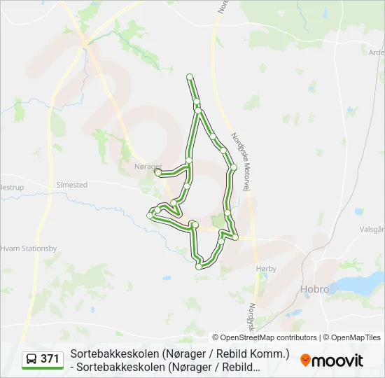 371 Bus Line Map