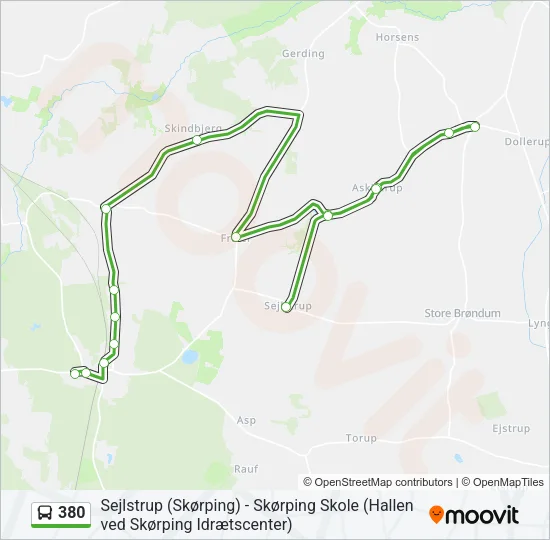 380 Bus Line Map