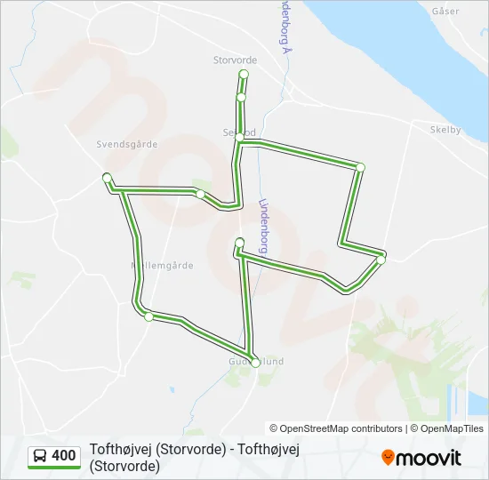 400 Bus Line Map