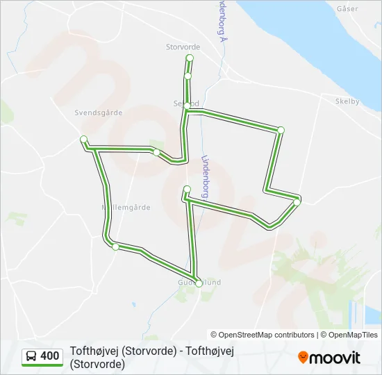 400 Bus Line Map