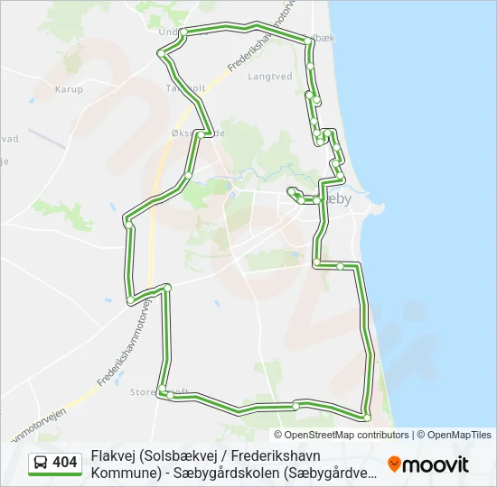 404 Bus Line Map