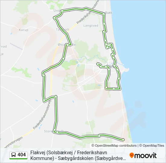 404 Bus Line Map