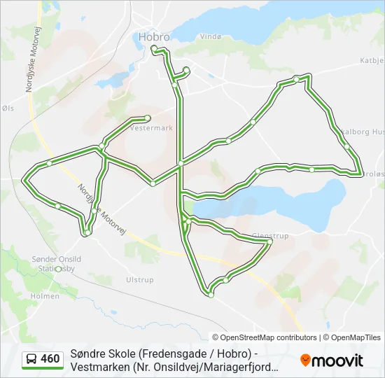 460 Bus Line Map