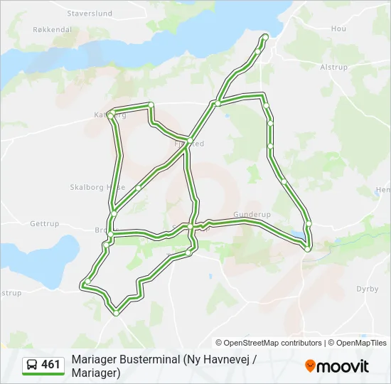 461 Bus Line Map