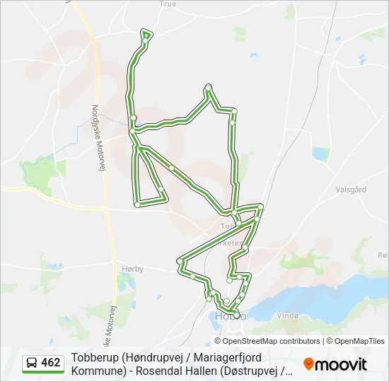 462 Bus Line Map