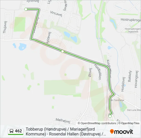 462 Bus Line Map