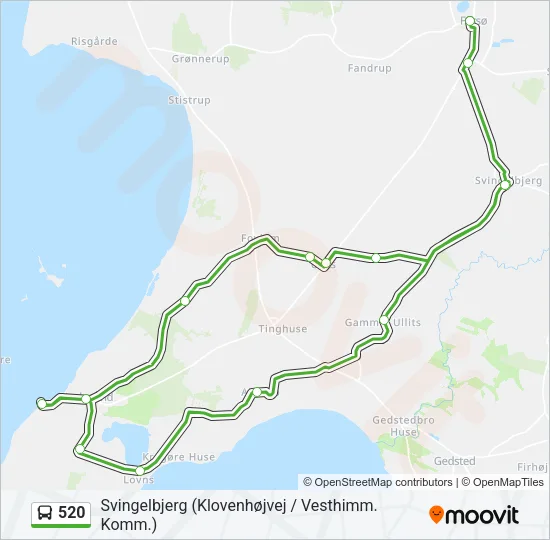 520 Bus Line Map