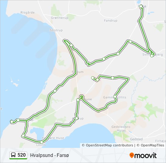 520 bus Line Map