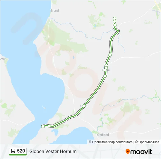 520 Bus Line Map