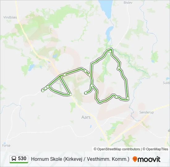 530 Bus Line Map