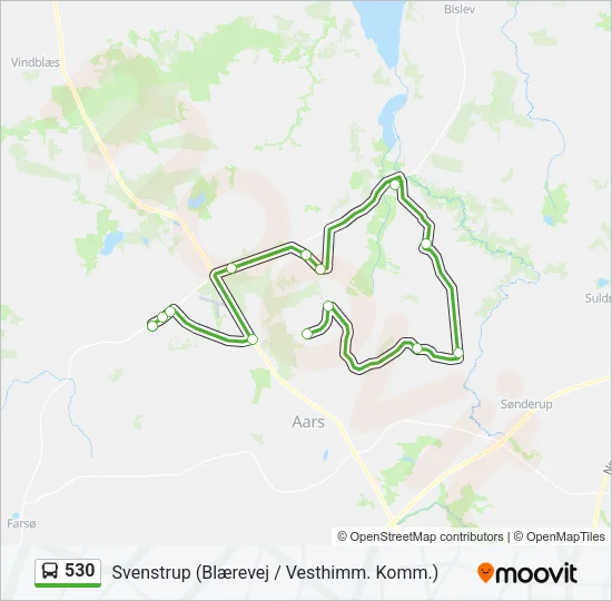 530 Bus Line Map