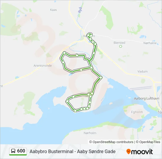 600 Bus Line Map