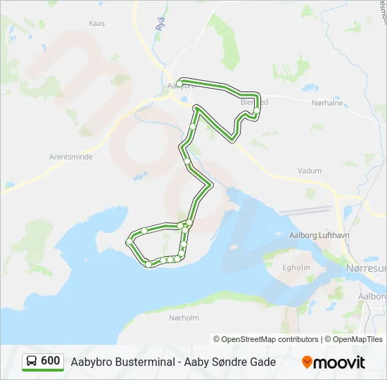 600 Bus Line Map