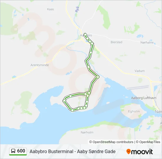 600 Bus Line Map