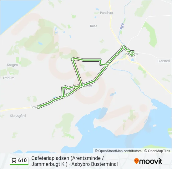 610 Bus Line Map