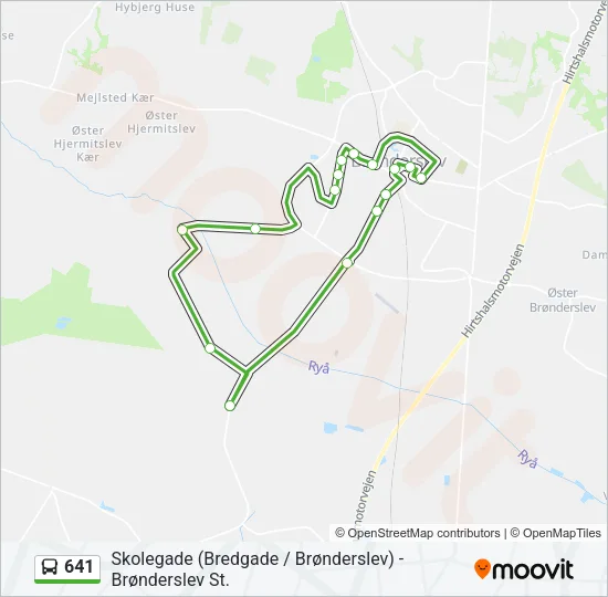 641 Bus Line Map