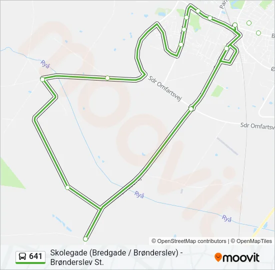 641 Bus Line Map