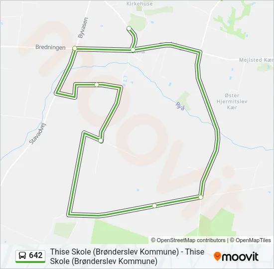 642 Bus Line Map