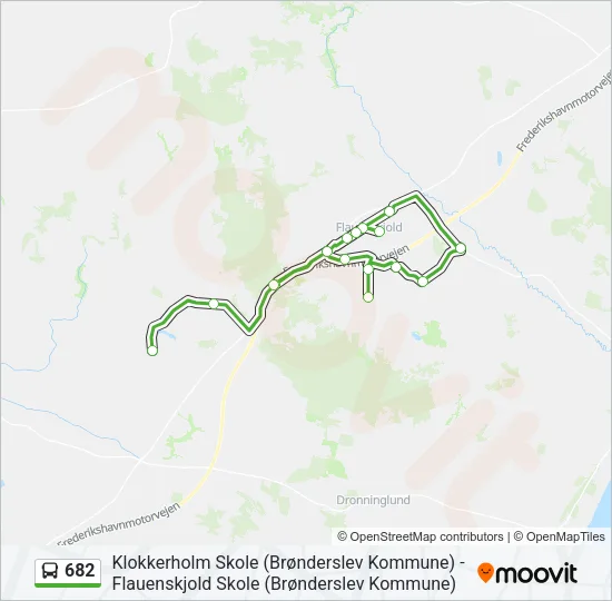 682 Bus Line Map