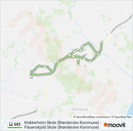 682 Bus Line Map