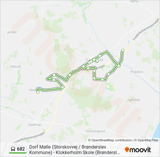 682 Bus Line Map