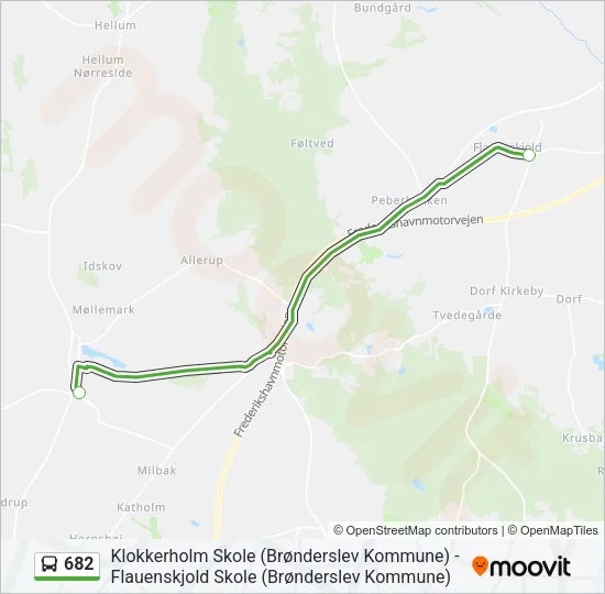 682 Bus Line Map